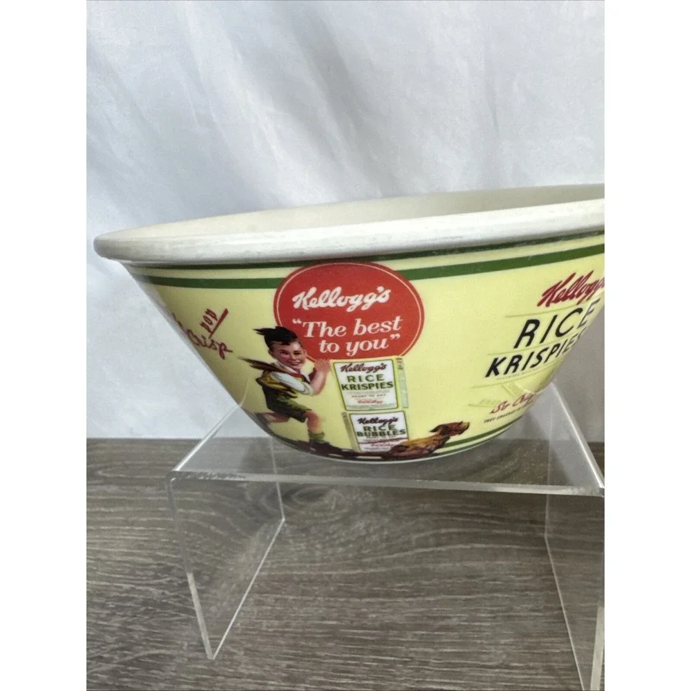 Kelloggs Cereal Bowls ~ 2011 ~ 2 Different Vintage Labels‎ ~ Hard Plastic